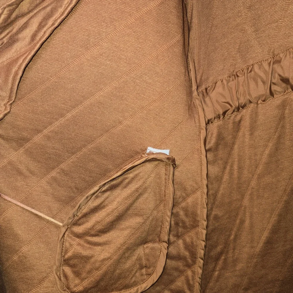 Women's Steve Madden Quilted Belted Coat in Rust‎ Color, Size Small